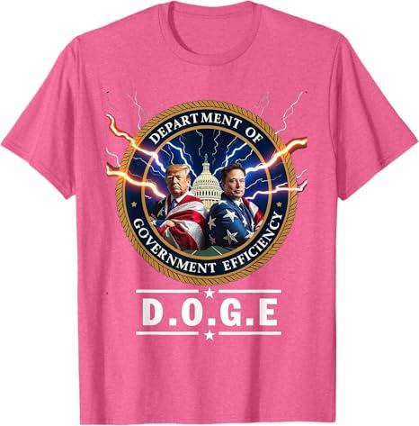 Department of Government Efficiency DOGE trump 47th elon T-Shirt (XXXL, Black)