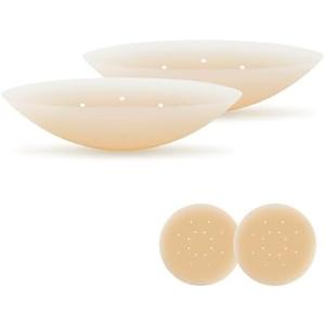 Pack of 2, GreatStyler Silicone Nipple Covers for Women Reusable - 2 Pairs Ultra Thin Waterproof Nipple Pasties No Show
