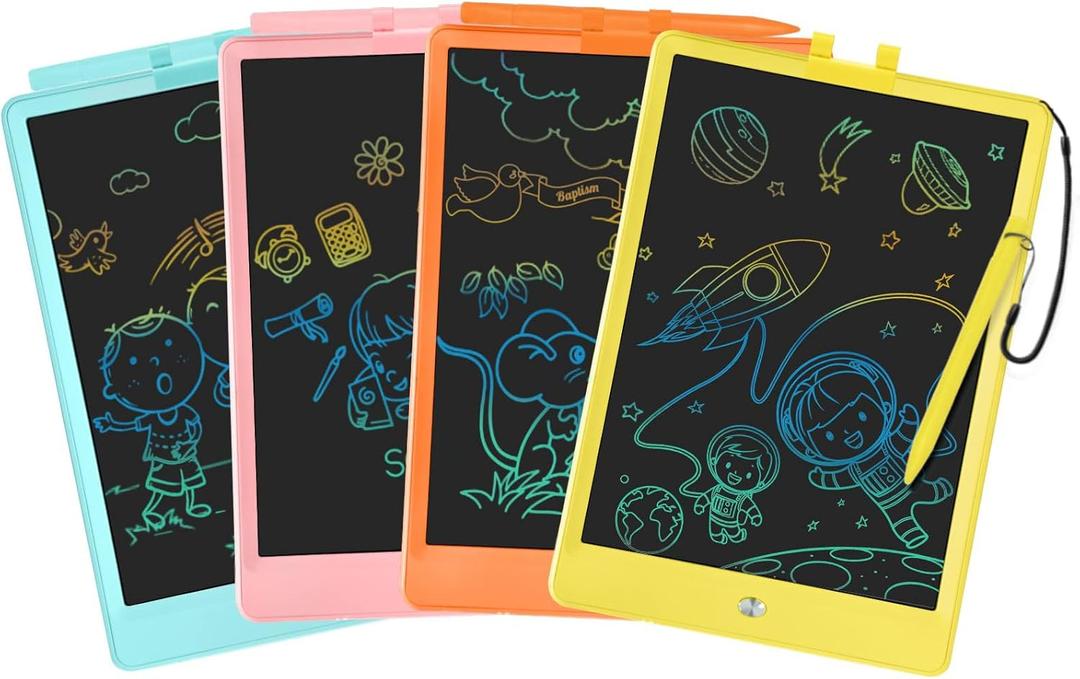 PYTTUR 2 Pack LCD Writing Tablet for Kids 10 Inch Reusable Drawing Tablets for Kids Colorful Writing Board Electronic Drawing Board Educational and Learning Toys for 2-4 Year Old Boys