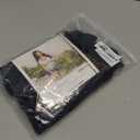 AmélieBoutik Women Collared V Neck 3/4 Sleeve Polo Shirt Small