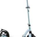 LaScoota Kick Scooter for Kids Ages 6+, Teens & Adults, Large 8" Sturdy Urethane Wheels. Adjustable Handlebar, Lightweight, Foldable, 220lbs Max Load
