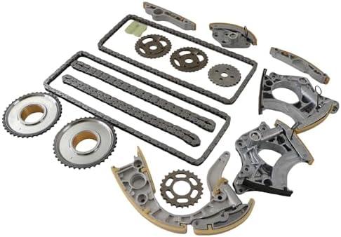 DEEGOOLY Timing Chain Tensioner Kit Timing Chain Kit Compatible with Touareg S5 A8 S8 Q7 4.2L 5.2L FSI V8 V10 DOHC BAR BVJ BSM BUJ CAUA Replace# 079109217R, 079109218R