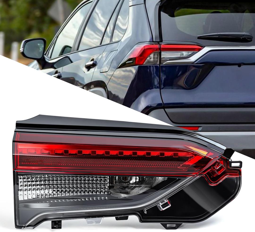 Tail Light Cover for Toyota RAV4 - Inner Rear Tail Lights Compatible With Toyota RAV4 2019-2024 Rear Brake Signal Lamp Replacement Left Side Driver Side