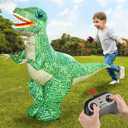 2.4GHZ Remote Control Inflatable Dinosaur Toy for Kids,Electric Toy Dinosaur with 360Rotation,Forward & Backward,Rechargeable Walking Dinosaur Toy for Boys Kids Age 6-8 8-12 Birthday Gifts