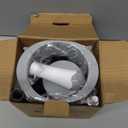 Compact Toilet Brush & Holder, Stainless Steel Handle, Space Saving for Storage, Deep Cleaning, Drip-Proof, Easy to Assemble, Nylon Bristles, White & Grey (1 Pack)