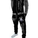 Riskrole Men’s Hoodie Tracksuit Set 2 Pieces Casual Athletic Warm Sweatsuits Zip up Outfits, Size L