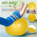 Leyndo 16 Pcs 26 Inch Yoga Exercise Ball Bulk with Pump