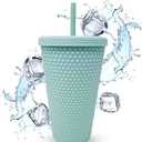 Manna Rubberized 24oz Straw Cap Coral