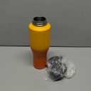 40 oz Insulated Water Bottle with Straw fit in Car Cup Holder, Triple Wall Vacuum Stainless Steel(Cold 48 hrs, Hot 24 hrs), Leakproof & Non-BPA, Hydro Travel Flask with Straw and Spout Lid (Orange Gradient)