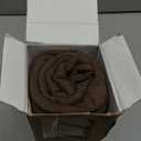 MADIZZ Set of 2 Short Chenille Throw Pillow Covers 26x26 Inch Coffee Soft Decorative Cushion Cover for Sofa Bedroom Pillow Shell