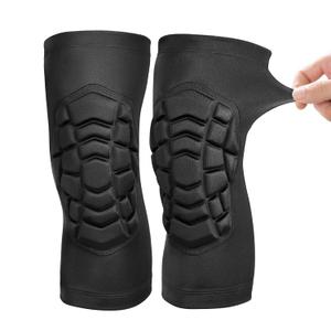 Volleyball Knee Pads, Breathable Pro-Level Protection Padded Knee Sleeves for Men Women Youth Adult Girls Boys, Knee Protector Pads for Wrestling Basketball Soccer Construction Gardening MTB Black/XL