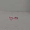 knliwkm Rimless Rectangle Y2k Sunglasses for Women Men Cute Small Clear Frameless Tinted Lens 2000S Fashion Shades Butterfly (Silver, Gradient Pink)