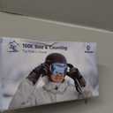 Ski Goggles Snowboard Goggles for Men Women Adults Youth,Over Glasses OTG/100% UV Protection/Anti-fog/Wide Vision (A01-white/Silver(vlt 13.8%))