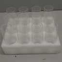 Stemless Champagne Flutes Set of 12, Crystal Glass, 8 oz Champagne Glasses, Prosecco Mimosa Glasses Set