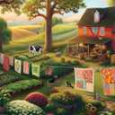 Springbok Country Farm Life 1000 Piece Jigsaw Puzzle for Adults - Enjoy a Trip to The Farm with This Idealic Image by Artist Carie Musick of Springbok Studios