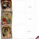 The Best Card Company 10 Assorted Thank You Notecards Box Set 4 x 5.12 Inch with Envelopes (10 Designs, 1 Each) Feline Frames M6638TYG