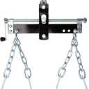 BIG RED 3/4 Ton (1,500 lb) Engine Load Leveler, Engine Hoist Shop Crane Accessory with Adjustable Handle, Steel 3 Position Engine Leveler, Black