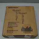 Vondynote Set of 2 Dual Side Clamping Studio Monitor Stands Desktop Clamp Speaker Stands Height Adjustable Against The Wall Extendable Top Plate Mounted by Screws