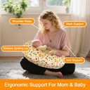 x-vesolje Baby Nursing Pillow for Breastfeeding, Adjustable Breastfeeding Pillow for Bottle Feeding, Nursing Support Pillow for Mom and Baby Healthier Nursing, Removable Cover- Bunny