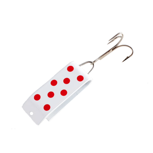 Jake'S Lures Spin Fishing Equipment, 1/4 oz, White with Red Pack of 2 
