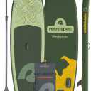 Retrospec Weekender Inflatable Stand Up Paddle Board Includes Paddle, Pump, and Accessories 10’6” Lightweight iSUP, Puncture Resistant Inflatable Paddle Board for Adults