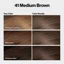 Revlon ColorSilk with Bond Repair Complex, Brown Permanent Hair Color, 100% Gray Coverage, Ammonia Free Hair Dye, Vegan Keratin, 41 Medium Brown (Pack of 3)
