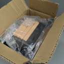 5 Tier Slim Rolling Storage Cart with Wood Top, Narrow Laundry Room Organizer for Tight Gaps, Metal Bathroom Gap Filler, Kitchen Pantry Trolley, Small Spaces (Black) (8.07)