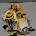 Lovinland Spring Decorations for Home, Office, Indoor - Yellow Honey Bumble Bee Sunflower Plush Gnomes Doll - Summer Gnome Gifts for Women - Bee Stuffed Sitters for Shelf Decor, Spring-bee