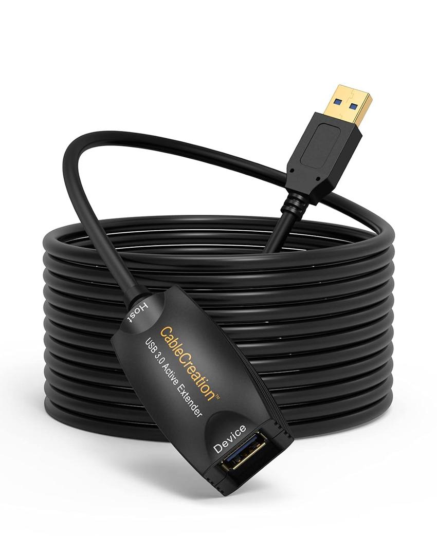CableCreation Active USB 3.0 Extension Cable 16.4 FT, USB 3.0 Extender Male to Female Cord with Signal Booster Compatible with Oculus Quest 2, Rift Sensor, Steam VR, Gaming PC, 5M