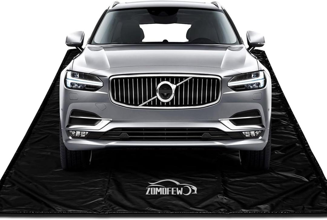 Garage Car Mat, 7'9" x 18' Non-Slip Garage Floor Mat, Heavy Duty Waterproof Containment Mat for Snow Ice Water and Mud (ZOMOFEW)