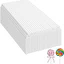 1500PCS 6 Inch White Treat Lollipop Sticks, Paper Cake Pop Sticks, Candy Sticks for Cookies,Rainbow Candy,Chocolate,Cake Topper