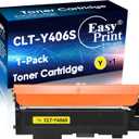 EASYPRINT Compatible (1x Yellow Pack) CLT406S CLT-406S Toner Cartridge 406S CLT-Y406S Compatible for Samsung CLP-360/362/363/365W/366W CLX-3303FW/3305FW/3306FN SL-C460FW/C463W Printer
