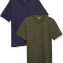 Amazon Essentials Men's V-Neck Short-Sleeve T-Shirts, Pack of 2 (XS)