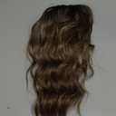 Hair Topper, Big Base 360 3D Hair Toppers for Women with Thinning Crown, 20 Inch Long Curly Wavy Hair Pieces with French Part Clip in Bangs for Daily Use Parties