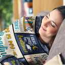 Book/Reading Blanket for Book Lovers 60" X 50" - Books Lovers Gifts for Women - Bookish/Nerd/Bookworm/Librarian/Reading Gift for Readers Women - Books Club/Themed Birthday Gift Ideas