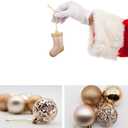 Christmas Balls Tree Ornament Set Shatterproof Assorted Hanging Decorations in a Hand-held Gift Package for Xmas Tree Decor72ct, Champange