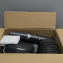 Teivio 24-Piece Kitchen Plastic Wheat Straw Dinnerware Set, Service for 6, Dinner Plates, Dessert Plate, Cereal Bowls, Cups, Unbreakable Plastic Outdoor Camping Dishes, Black