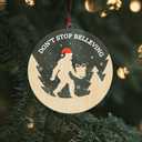 2 x Big Foot Christmas Ornaments 2026, Don't Stop Believing Funny Sasquatch Ornament for Camping Lovers, Bigfoot Xmas Ornaments Gifts for Men Women, Cool Bigfoot Gifts for Friends, Family, Coworker