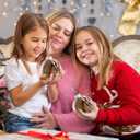 2Pcs Christian Christmas Ornaments Bible Ball Religious Gift Rescued Antique Bible Glass Religious Hanging Ornament with Silver Cross Xmas Tree Decoration for Home Office Church