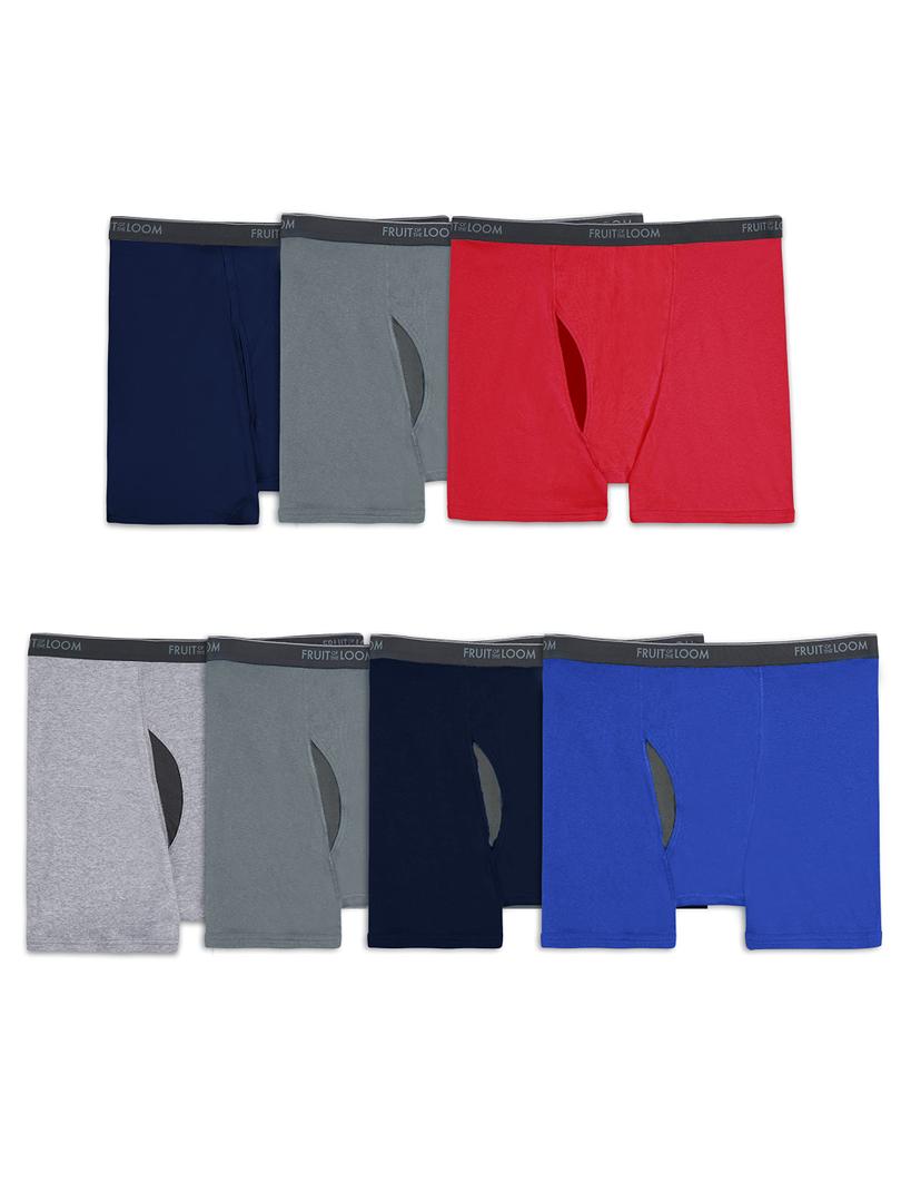 Fruit of the Loom Men's Coolzone Boxer Briefs, Moisture Wicking & Breathable, Assorted Color Multipacks 5XL