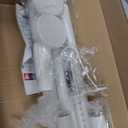 Extra Long Tension Curtain Rods 41-185 Inch, White, One-Click Heavy Duty