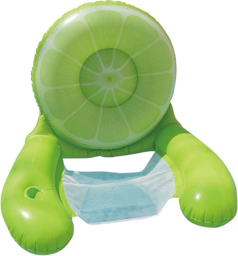 Inflatable Pool Float Lounge Pool Floaties Rafts for Adults Floating Pool Lounger Sun Tanning Floats Cool Water Floaty for Swimming Pool Lake Float Beach