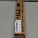 ALLZONE Shower Curtain Rod Spring Tension,28-42 Inch Heavy Duty Tension Rod No Drilling, Anti-Slip Shower Rod Tension,Adjustable Tension Curtain Rod for Window/Bathroom/Closet,Black