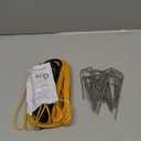 59Ft Soil Heating Cable with Thermostat, Rubber Heated Warming Cable for Seed Starting, Outdoor Greenhouse, Cold Frame & Garden Beds, Plant Root Winter Protection Kit Includes Ground Stakes