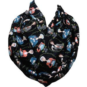 Di Capanni British writers women black book scarf Virginia Woolf Agatha Christie Jane Austen Pride and Prejudice Mrs Dalloway