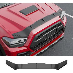 powoq Hood Deflector Compatible with 2016-2023 Toyota Tacoma Hood Protector Shield TPE Deflector Replacement for 2016-2023 Toyota Tacoma Accessories