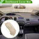 Dashboard Cover for Honda Civic 2006-2011 Non-Slip Front Dash Cover Mat Flannel Silicone
