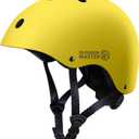 OutdoorMaster Youth & Kids Bike Helmet - Adjustable Multi-Sports Skateboard Helmet with Removable Liners for Balance Bike, Kids Scooter, One Wheel Hoverboard, Medium Yellow