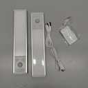 EZVALO Under Cabinet Lighting, 2400mAh Rechargeable Motion Sensor Light Indoor, 3 Color Temps, 5-Level Dimmable Magnetic Wireless Closet Lights for Kitchen, Pantry, Stairs (2 Pack) (8 inch, Silver)