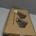 Vagusicc Wicker Storage Basket, Set of 2 Hand-Woven Paper Rope Wicker Basket, Small Storage Baskets for Organizing Toilet Paper Basket, Foldable Large Cube Storage Organizer Bins for Shelves (Natural) (11.2"D x 6.1"W x 4.8"H)